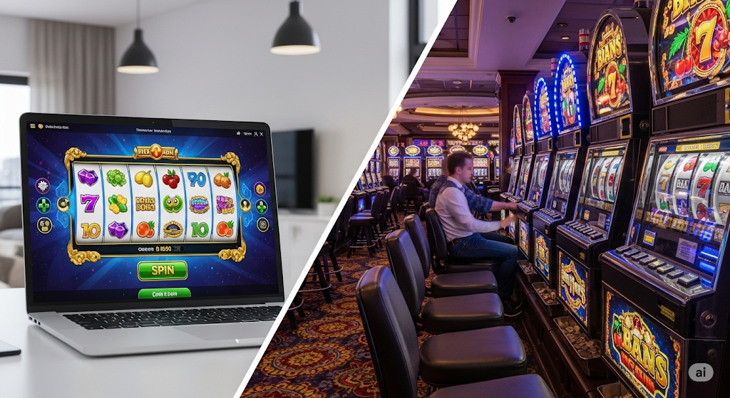 Perbandingan pengalaman slot online dan slot fisik